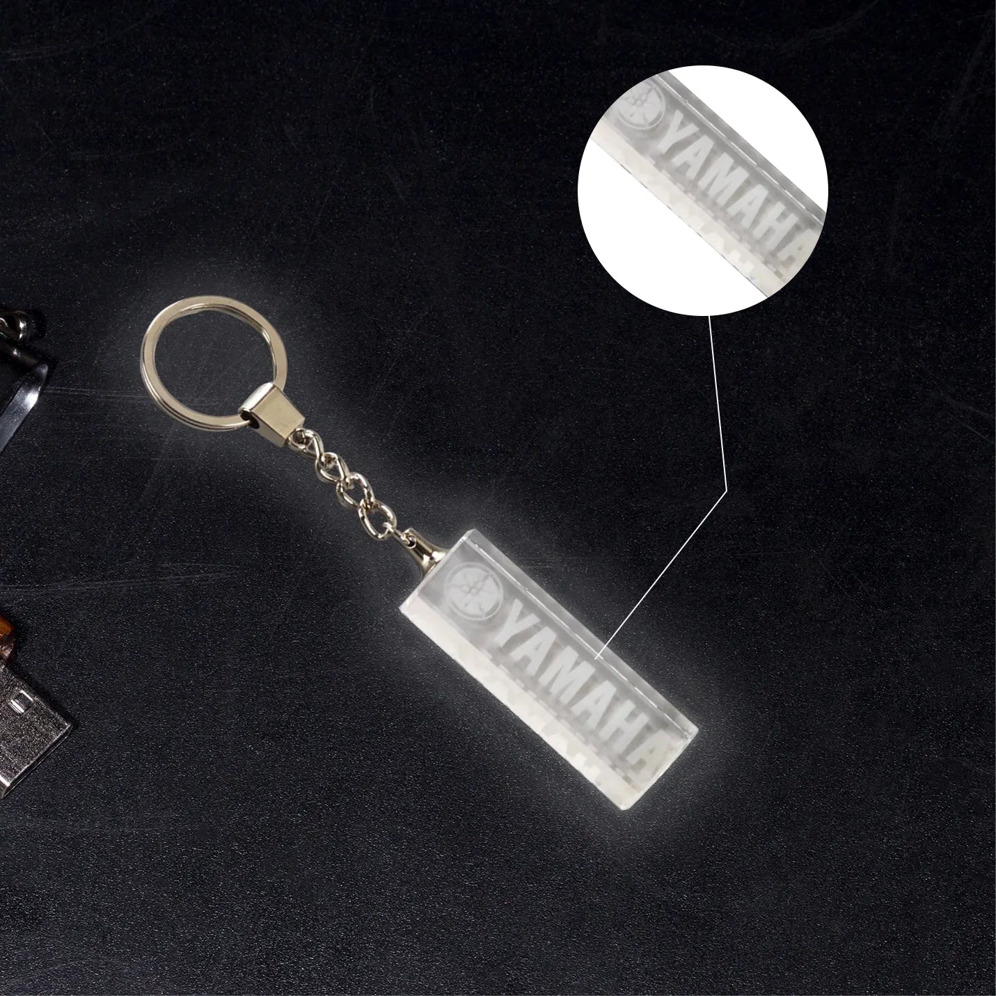 Splendid Crystal Laser-Engraved Key Chains Img 4